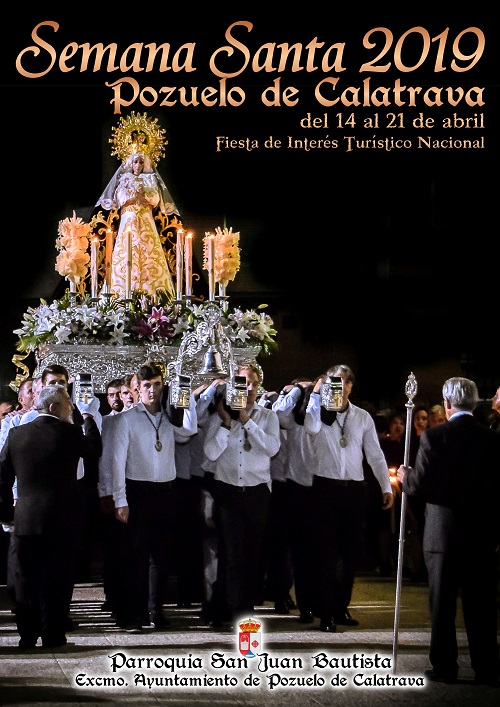 Cartel de Semana Santa en Pozuelo de Calatrava 2019